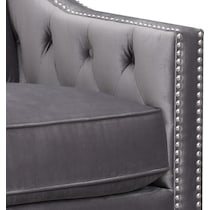 valo gray accent chair   