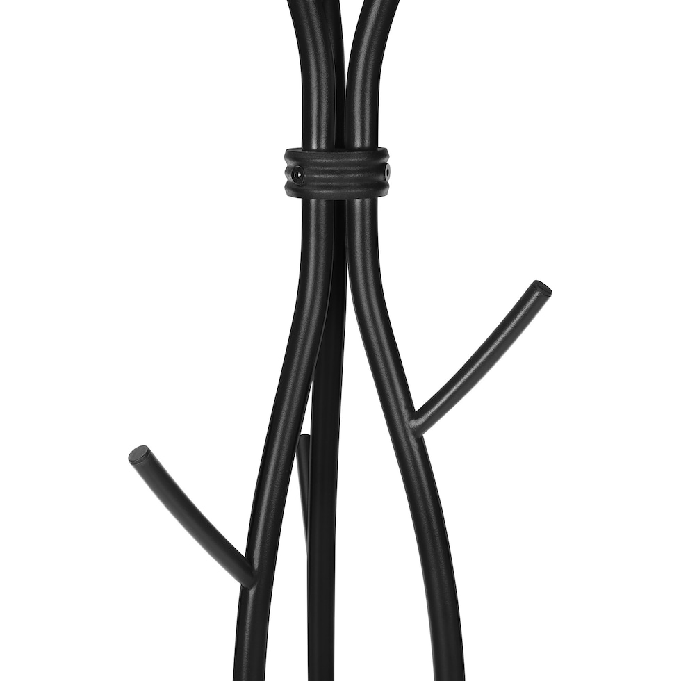 vanalen black coat rack   