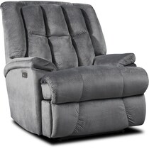 vance gray power recliner   