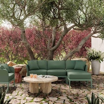 vancouver green outdoor chair   