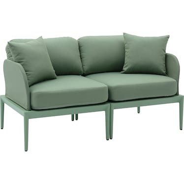 Vancouver 2-Piece Outdoor Modular Loveseat