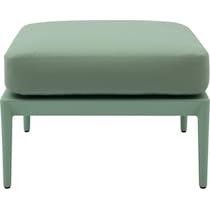 vancouver green outdoor ottoman   