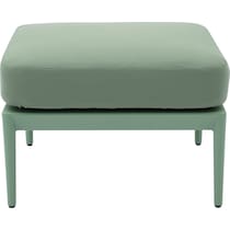 vancouver green outdoor ottoman   