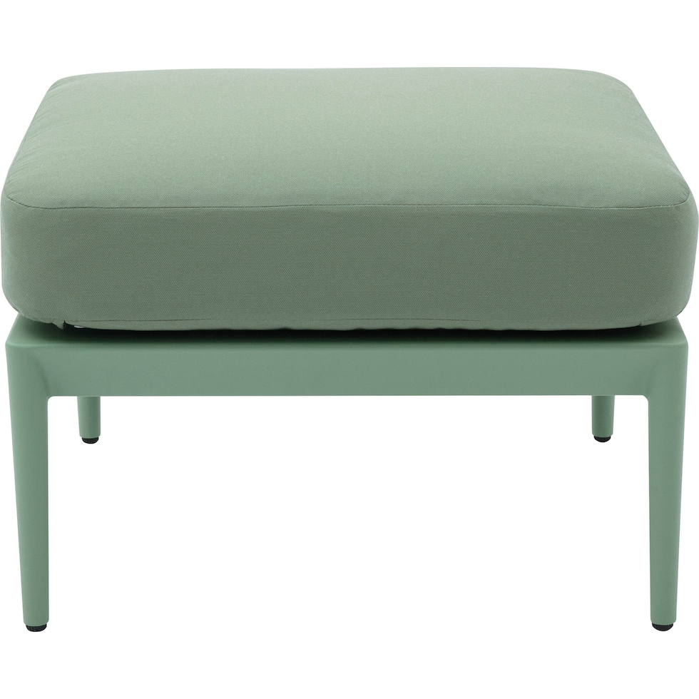 vancouver green outdoor ottoman   