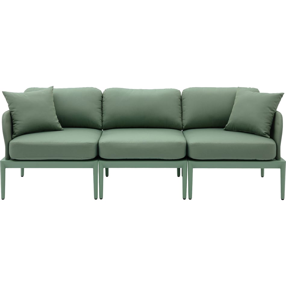 vancouver green outdoor sofa   