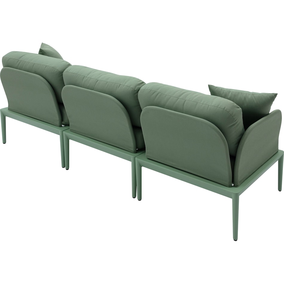 vancouver green outdoor sofa   