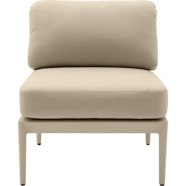 Vancouver Outdoor Armless Chair - Taupe