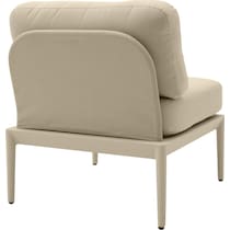 vancouver light brown outdoor armless chair   