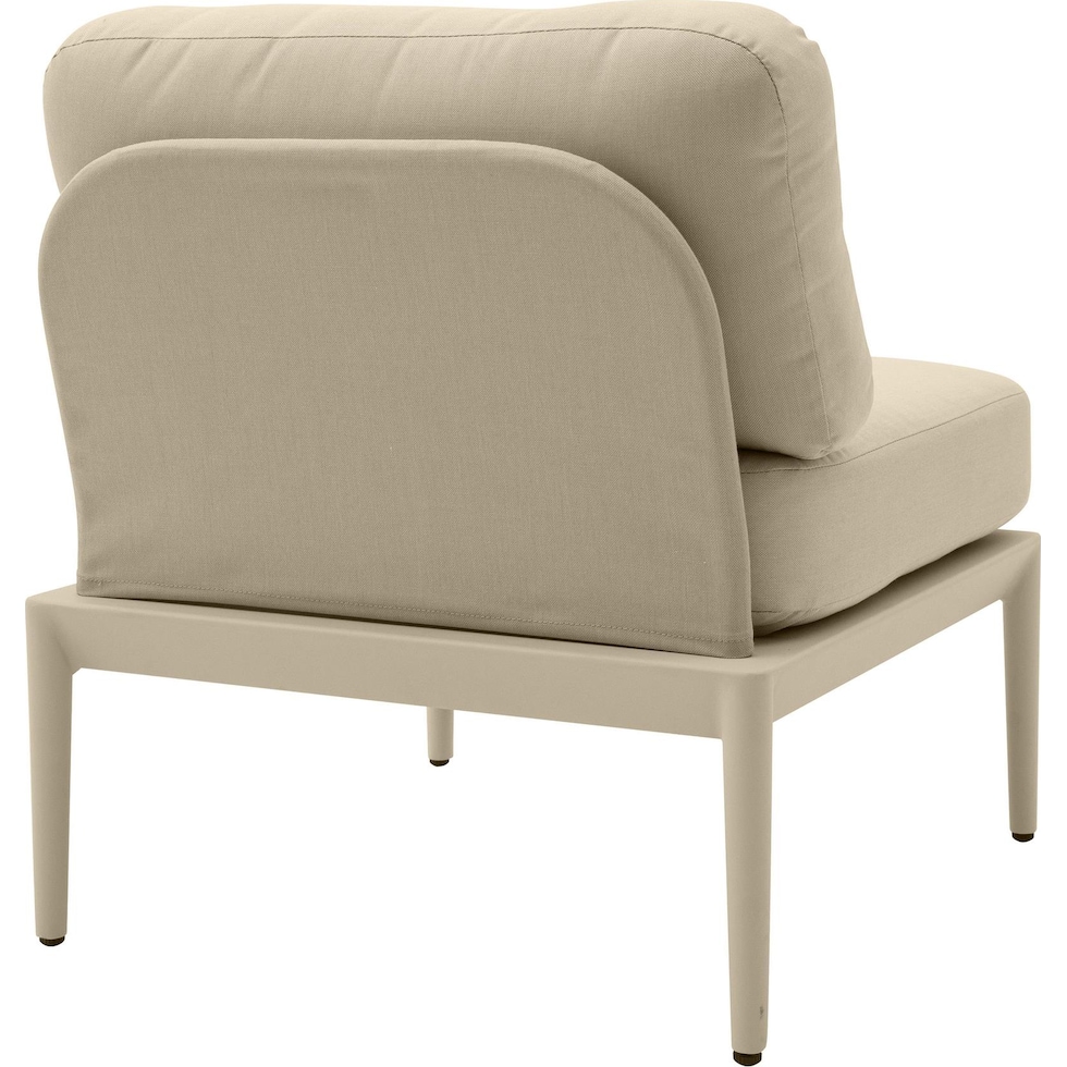 vancouver light brown outdoor armless chair   
