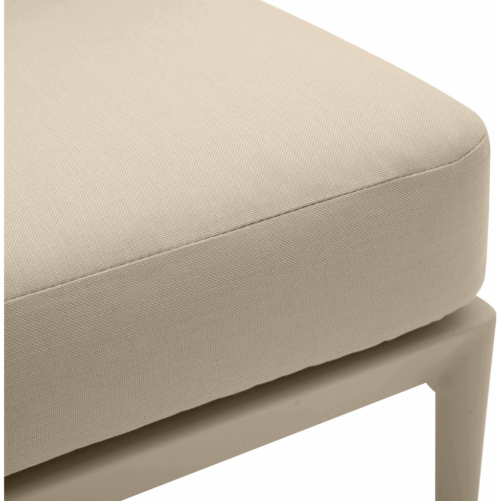 vancouver light brown outdoor armless chair   