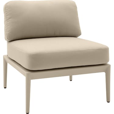 Vancouver Outdoor Armless Chair - Taupe