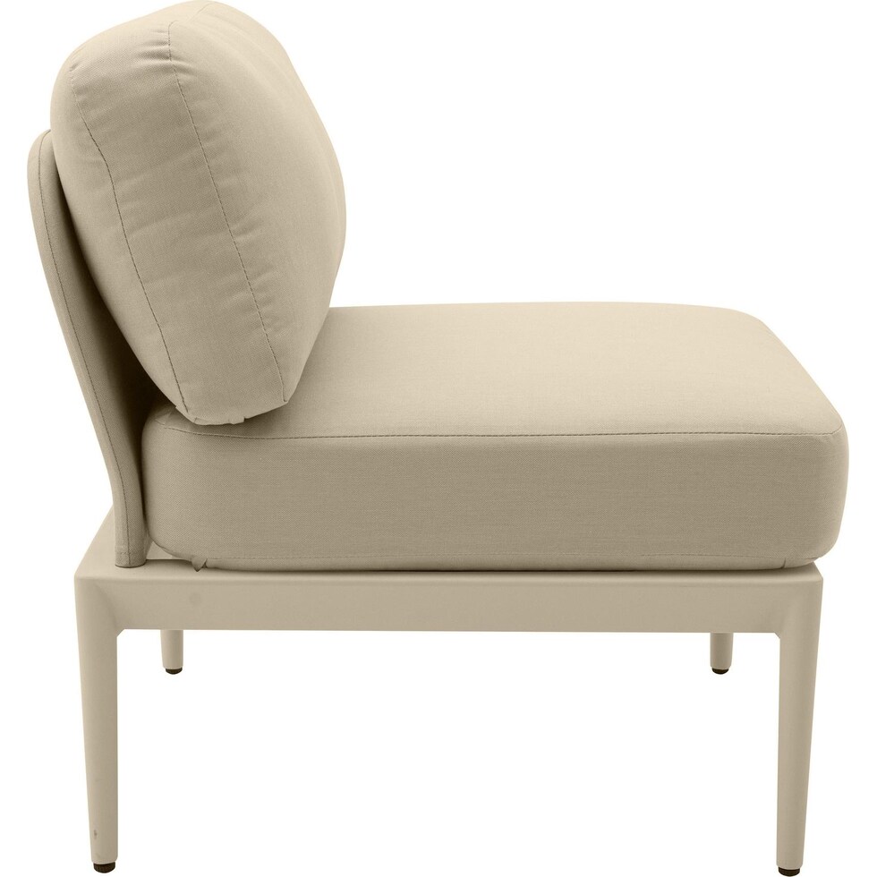vancouver light brown outdoor armless chair   