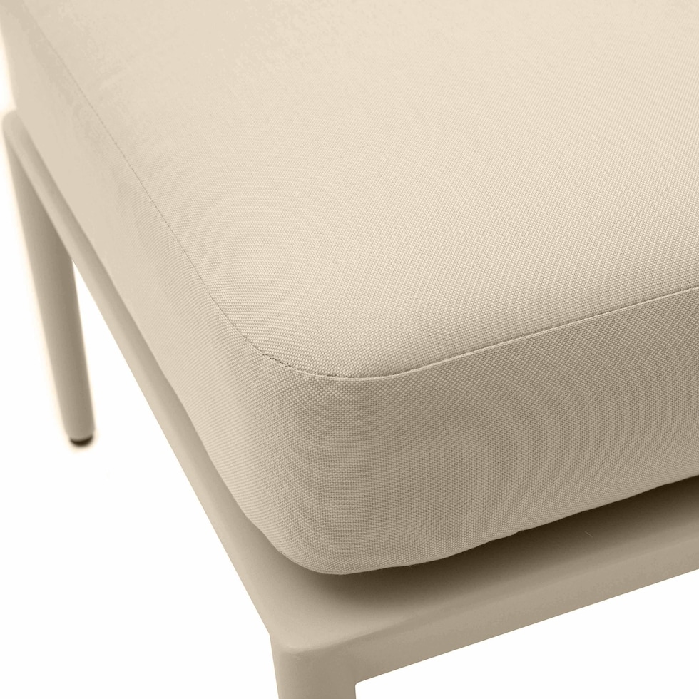 vancouver light brown outdoor ottoman   