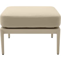 vancouver light brown outdoor ottoman   