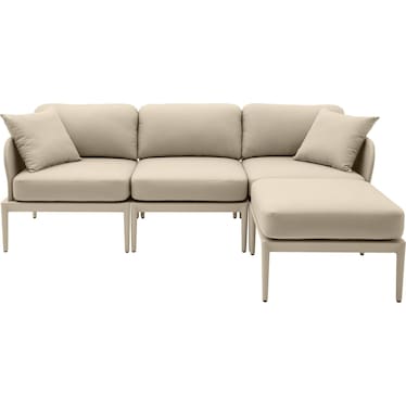 Vancouver 4-Piece Outdoor Modular Sectional - Taupe