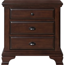 varsha dark brown nightstand   