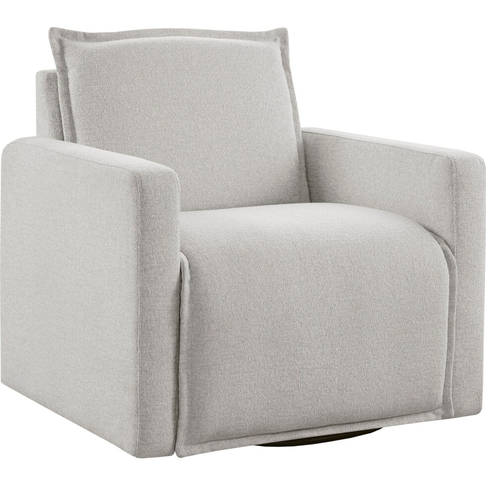 vasanta white accent chair   
