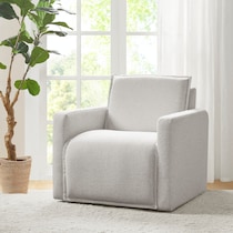 vasanta white accent chair   