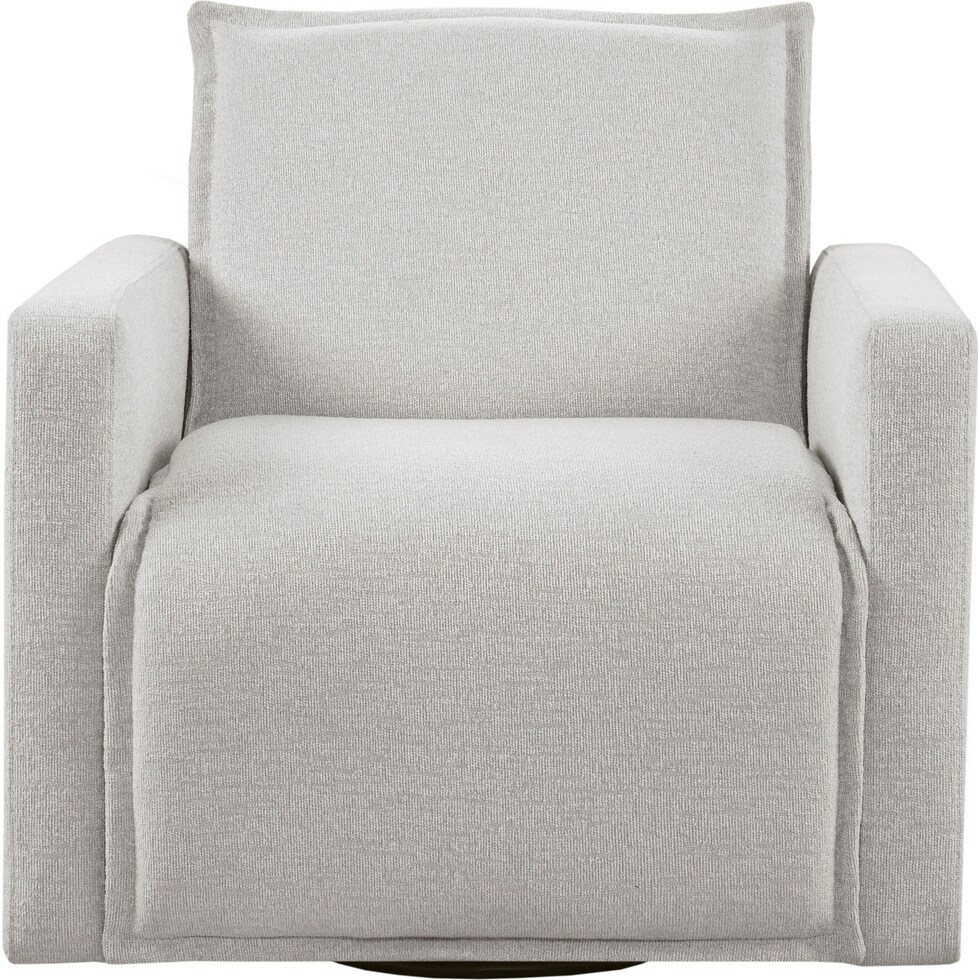 vasanta white accent chair   