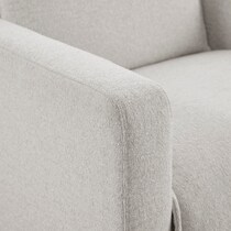 vasanta white accent chair   
