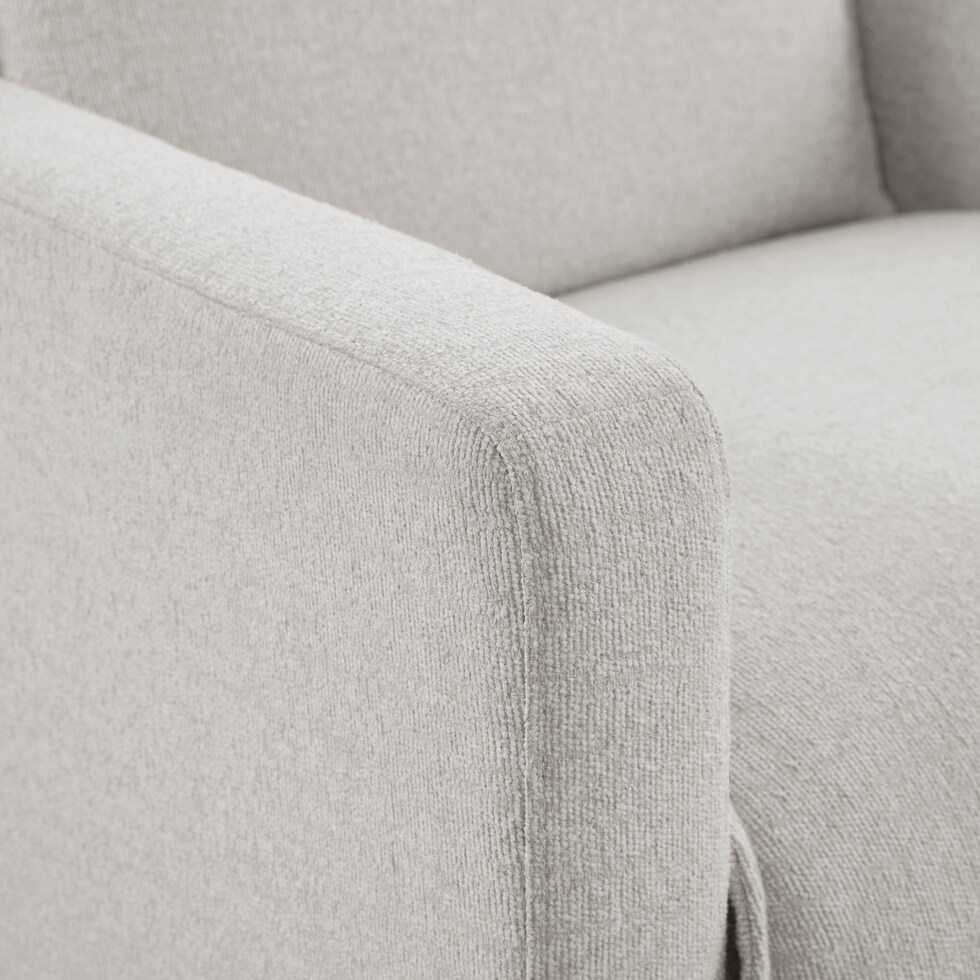 vasanta white accent chair   