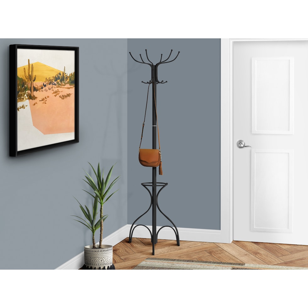 vector black coat rack   