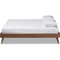 vega dark brown full bed   