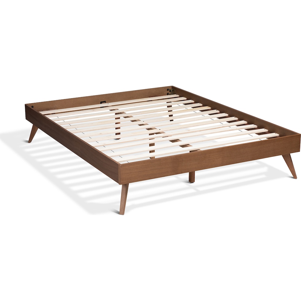 vega dark brown king bed   