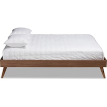 vega dark brown king bed   