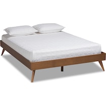 vega dark brown queen bed   