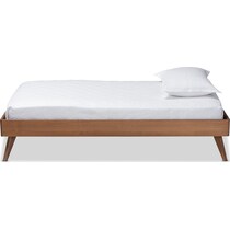vega dark brown twin bed frame   
