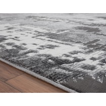 venezia white gray area rug  x    