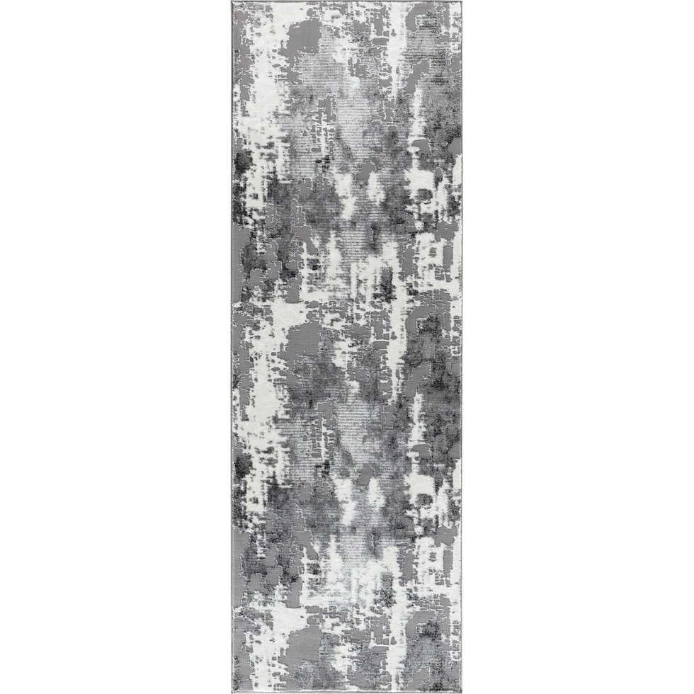 venezia white gray area rug  x    