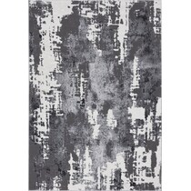 venezia white gray area rug  x    