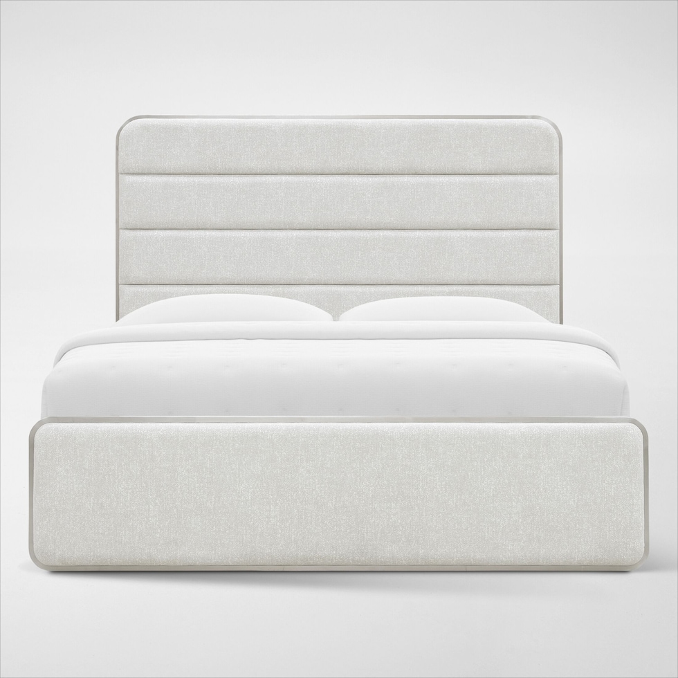 venice bedroom white king bed   