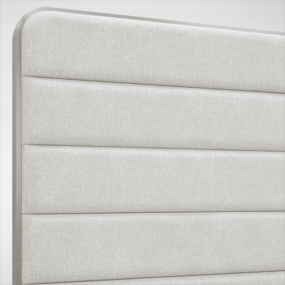 venice bedroom white king bed   