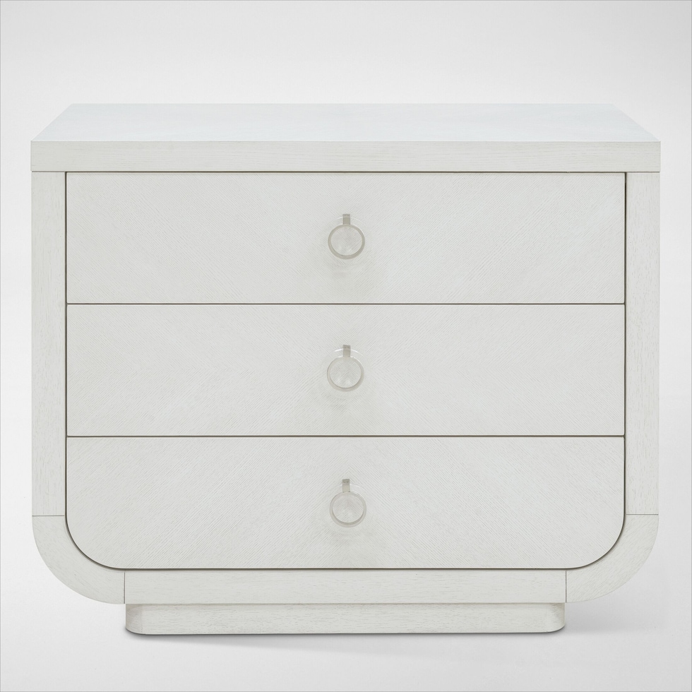 venice bedroom white nightstand   