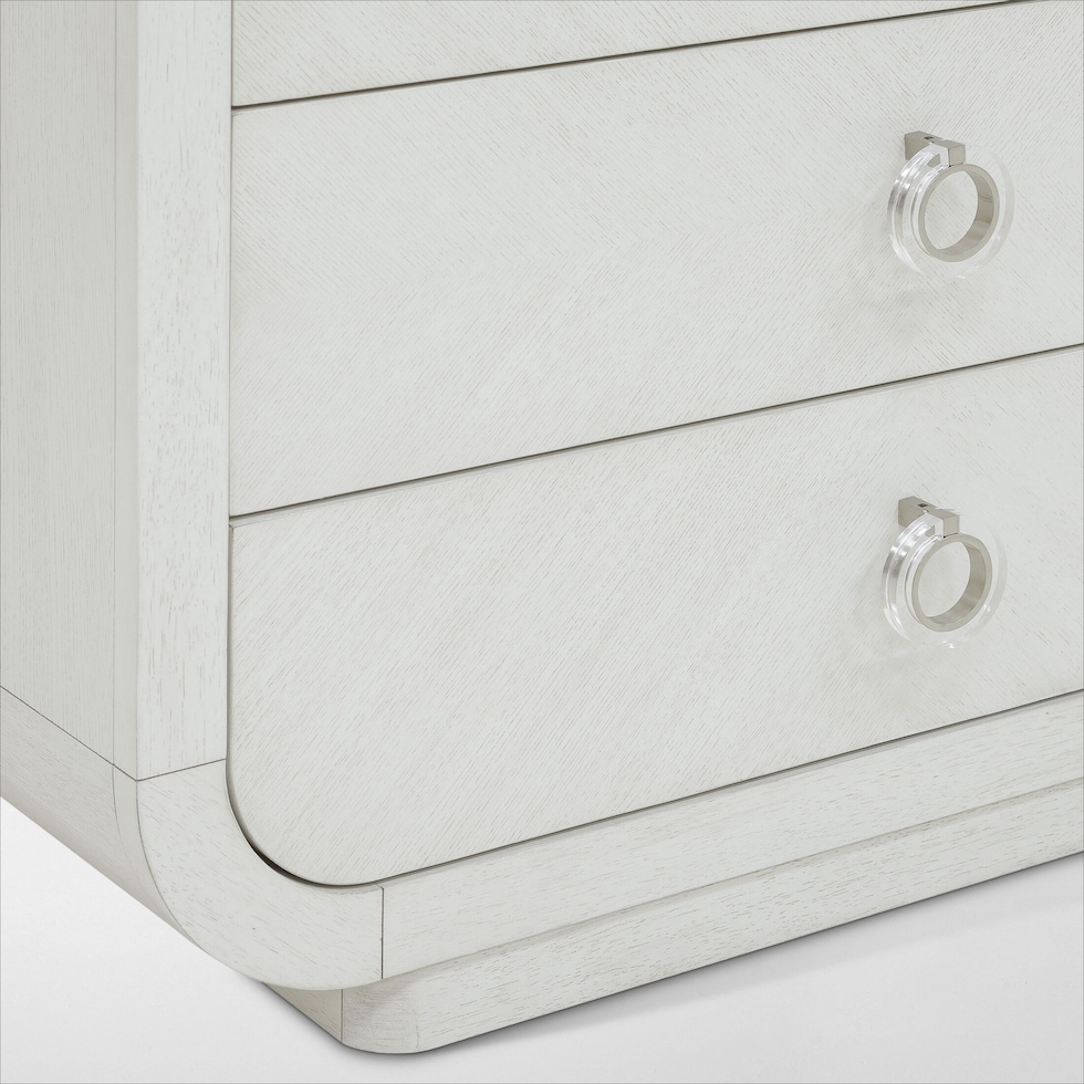 venice bedroom white nightstand   