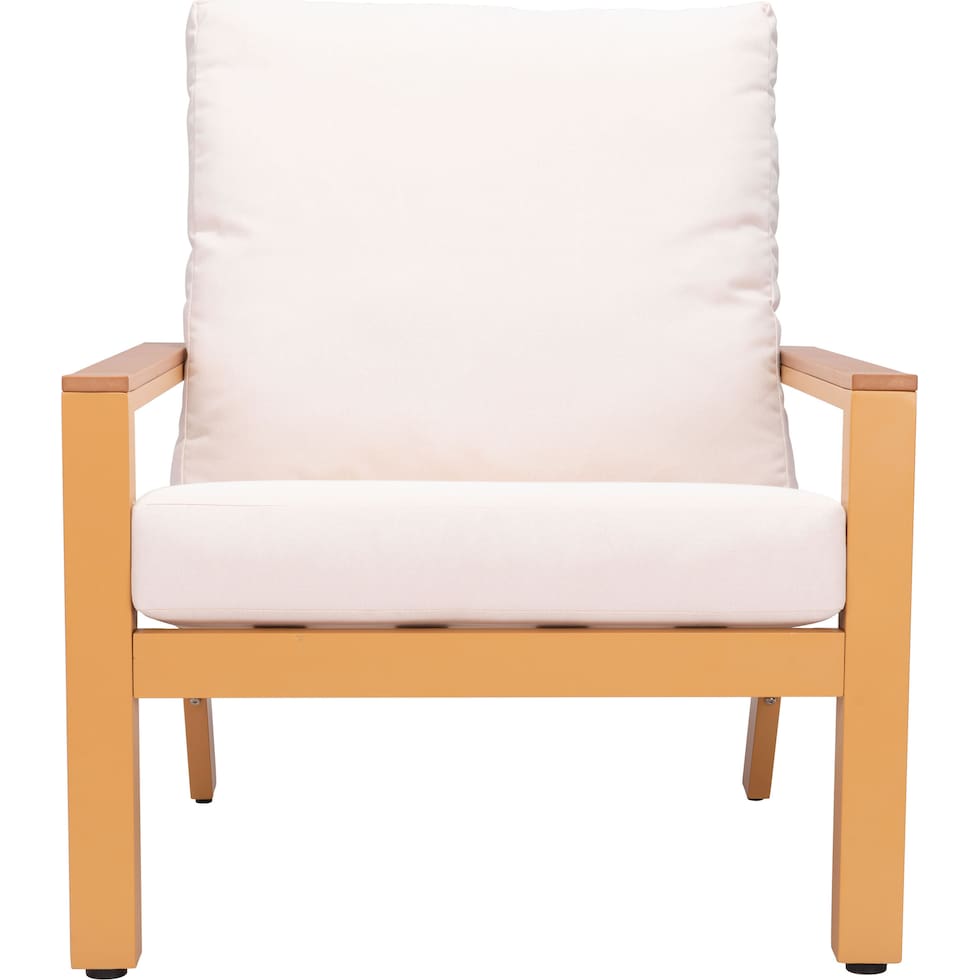 venice tan cream outdoor chair   