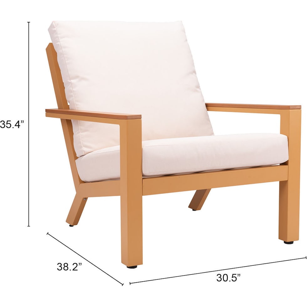 venice tan cream outdoor chair   