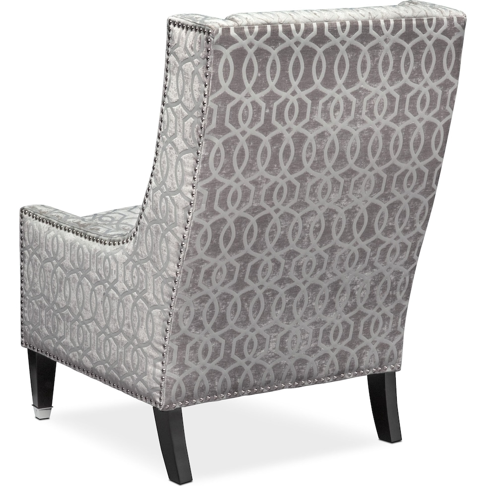 venn gray accent chair   