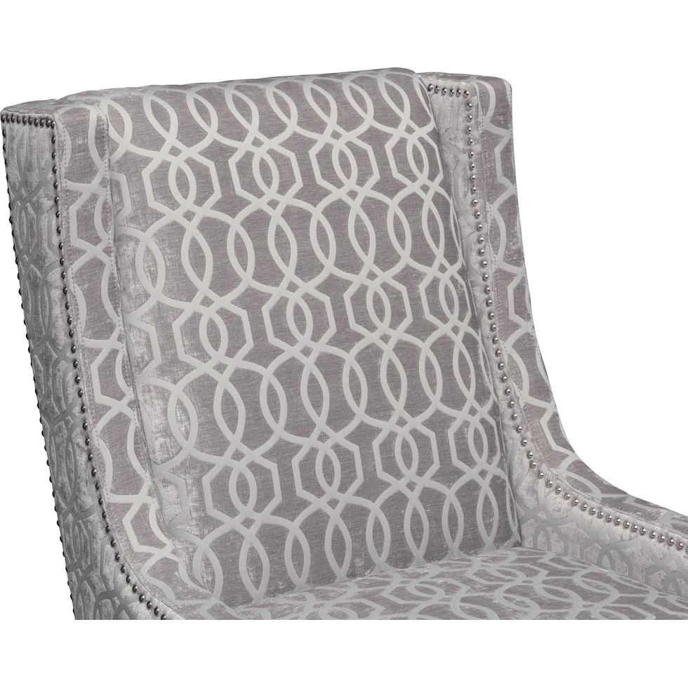 venn gray accent chair   