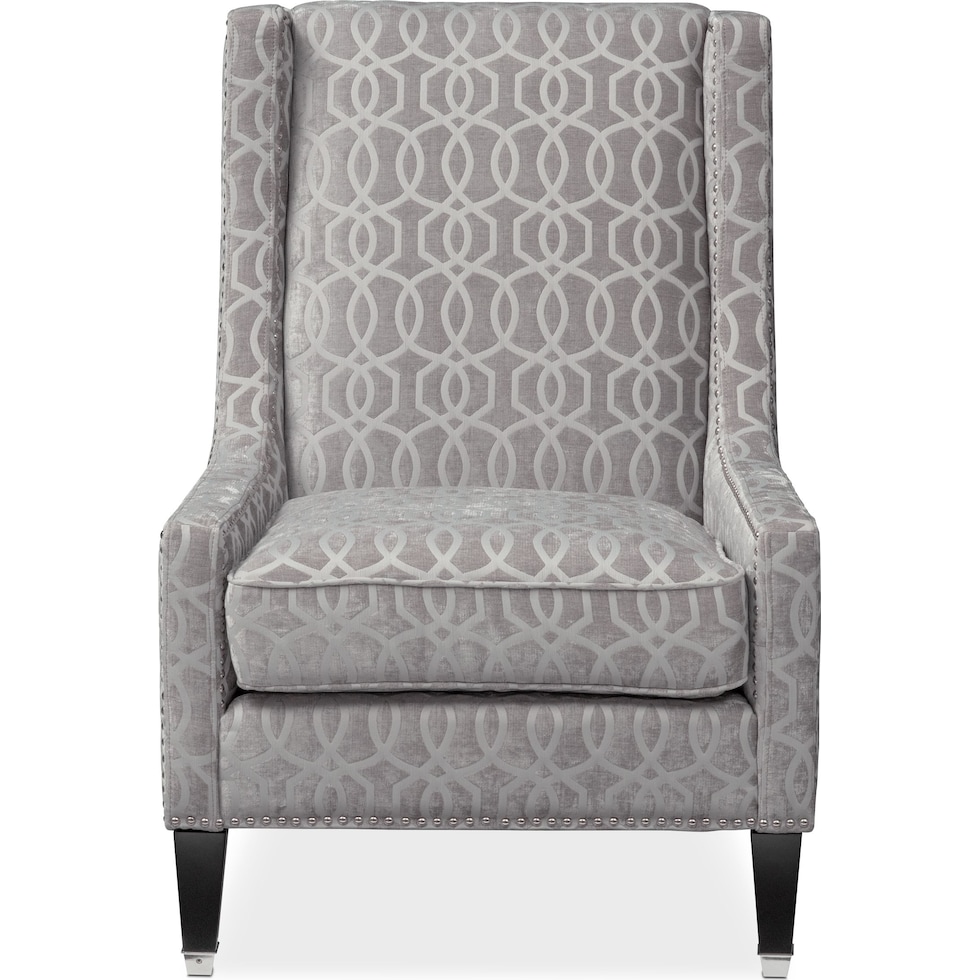 venn gray accent chair   