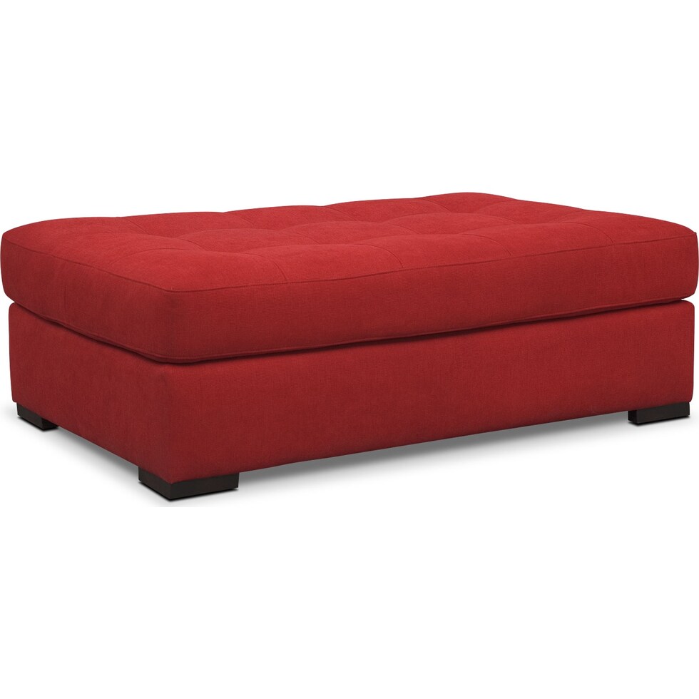 venti red red cocktail ottoman   