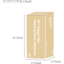 ventilated copper gel aerofusion dimension schematic   