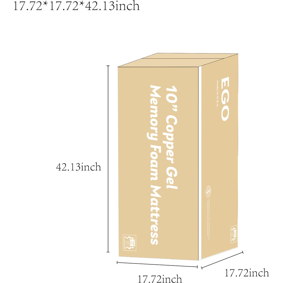 ventilated copper gel aerofusion dimension schematic   