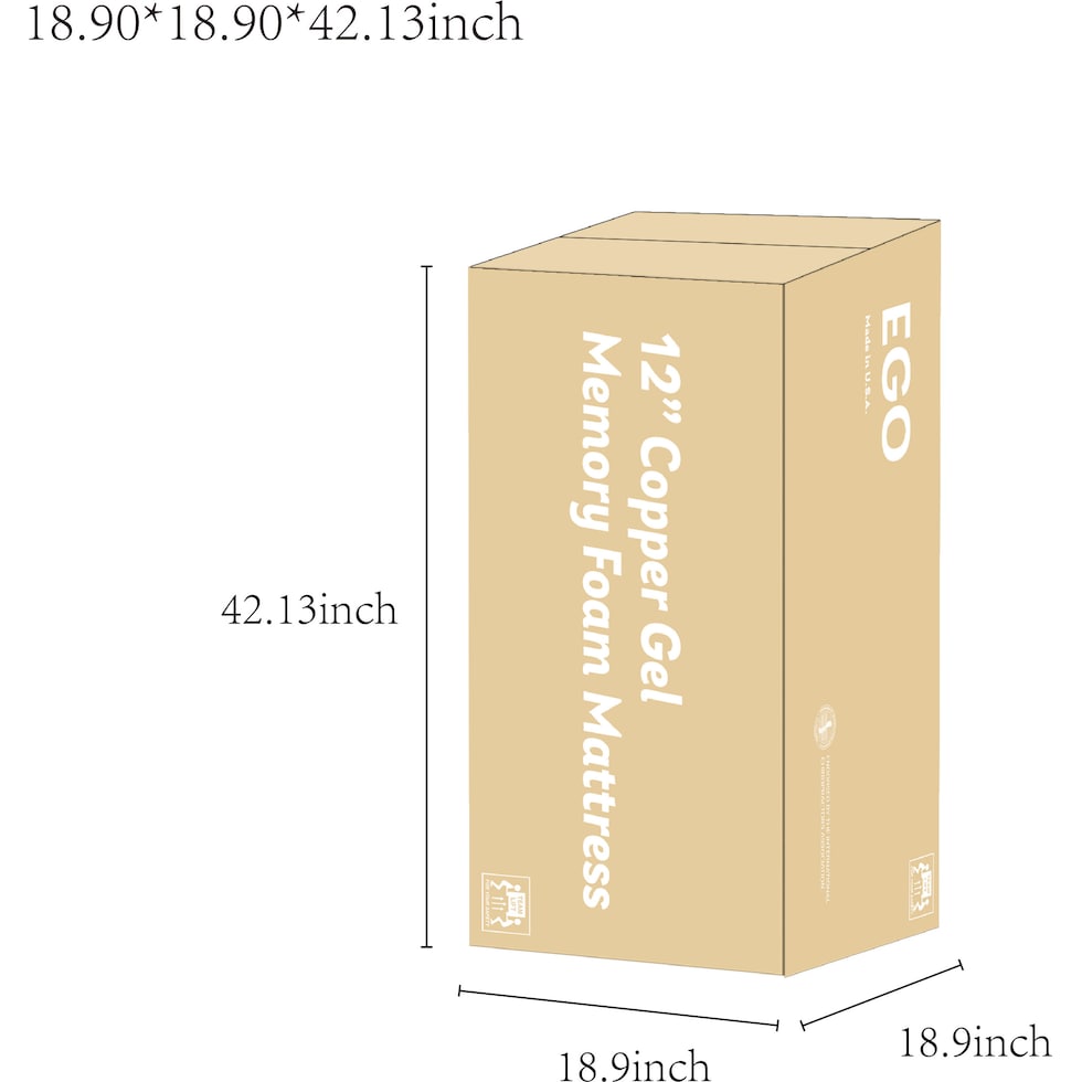 ventilated copper gel aerofusion dimension schematic   