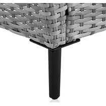 ventura gray outdoor chair set   