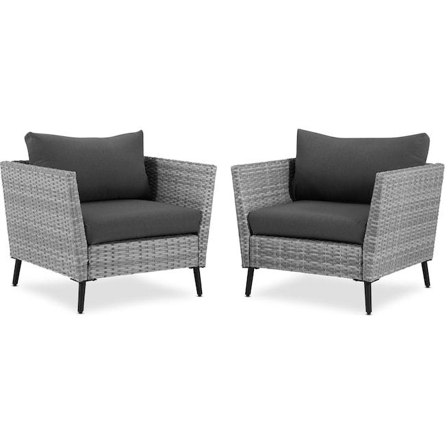Outdoor Furniture - Ventura Set of 2 Outdoor Chairs