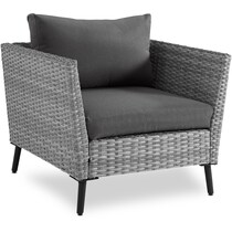 ventura gray outdoor chair   
